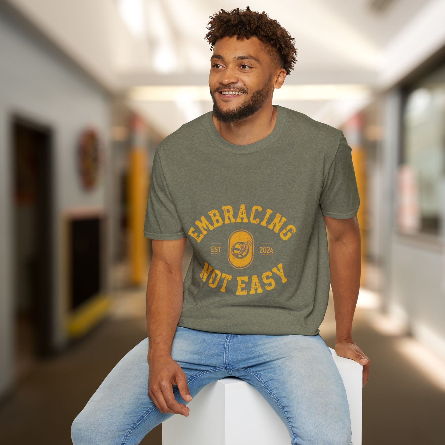 Embracing Not Easy Vintage Softstyle T-Shirt Unisex