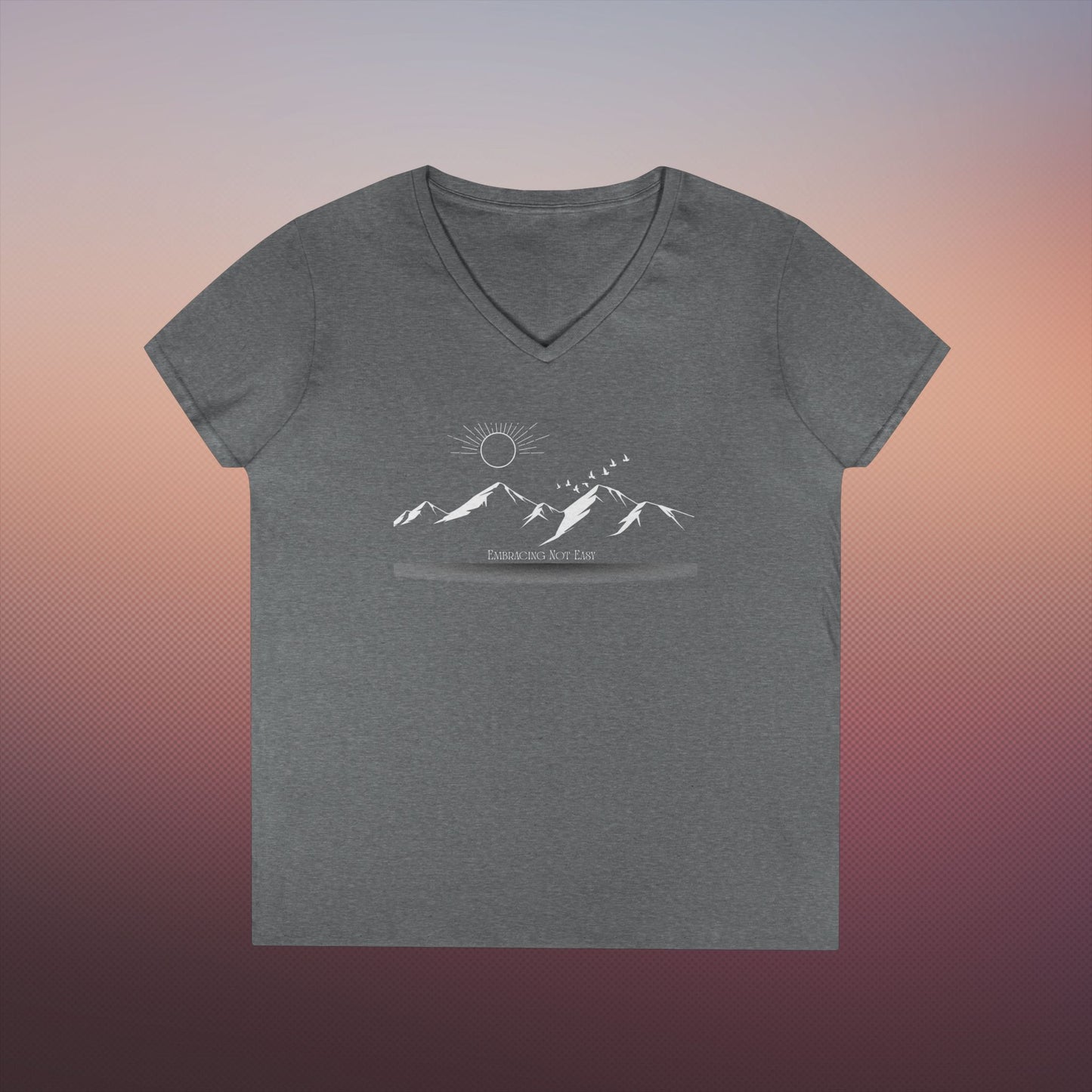 "You are Stronger" Ladies' V-Neck T-Shirt