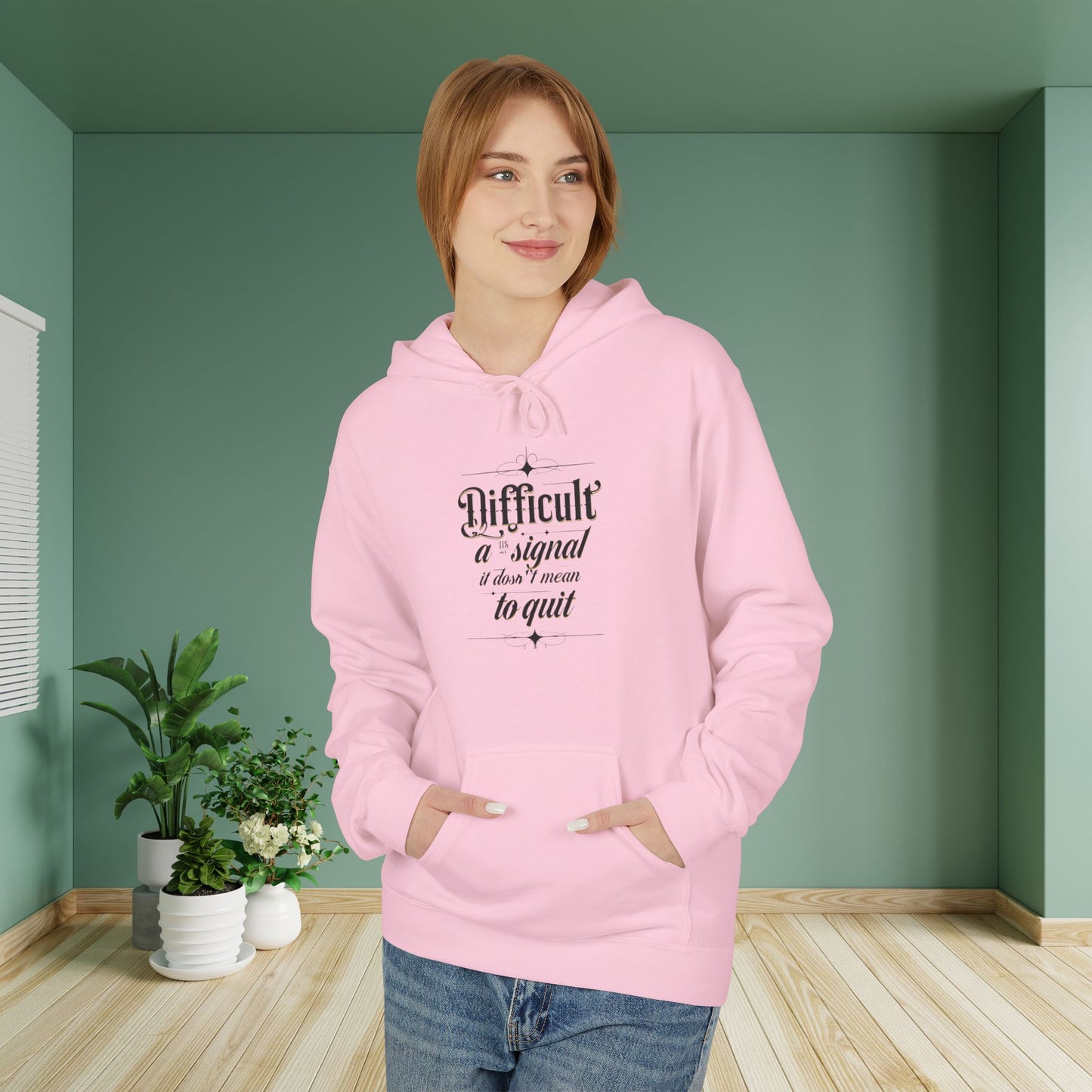 ENE Difficult Softstyle Fleece Hoodie