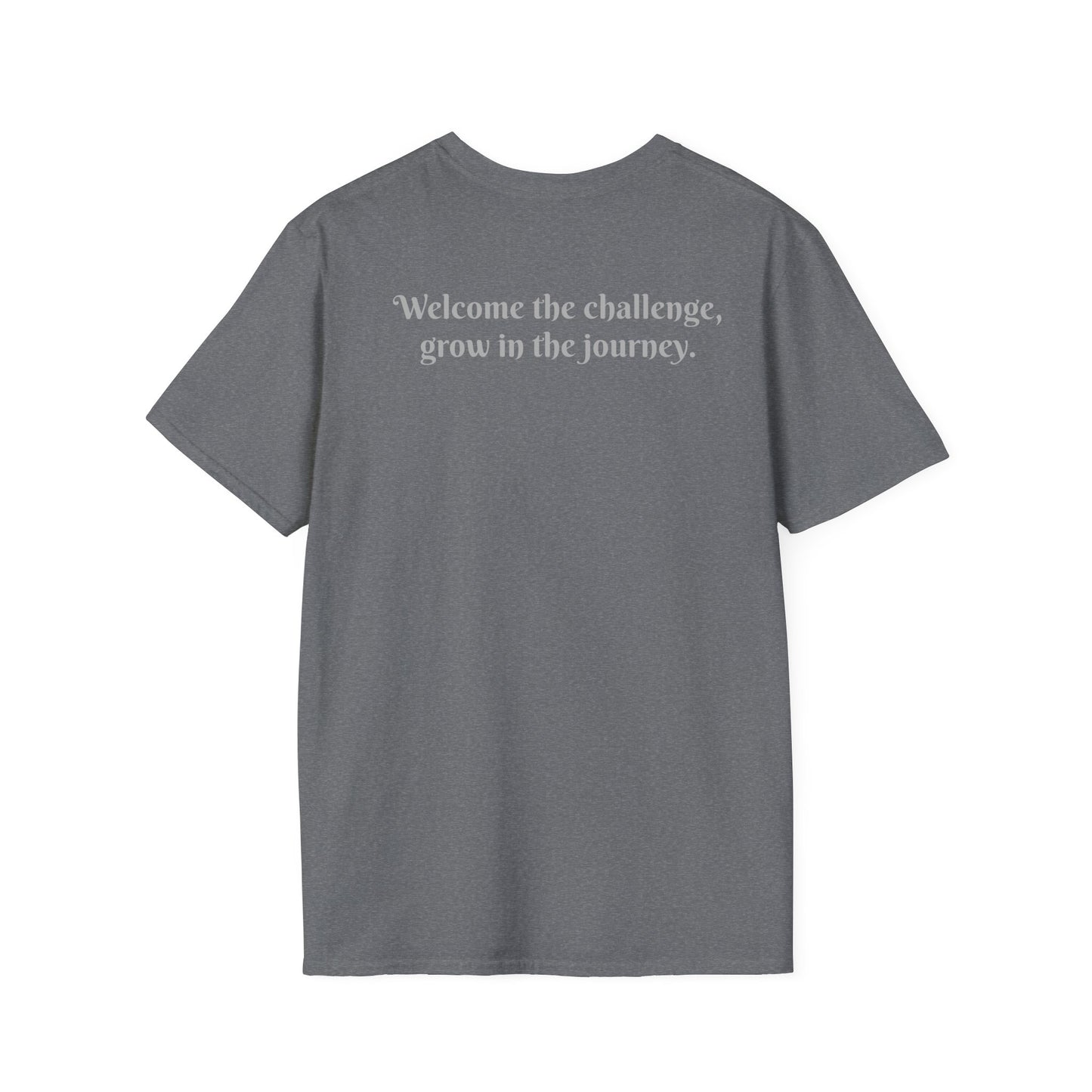 'ENE' Welcome the Challenge Retro Design - Unisex Softstyle T-Shirt -