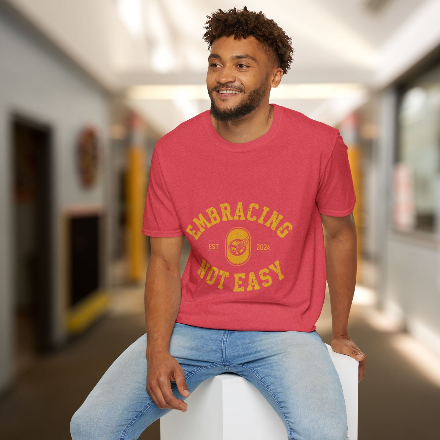 Embracing Not Easy Vintage Softstyle T-Shirt Unisex