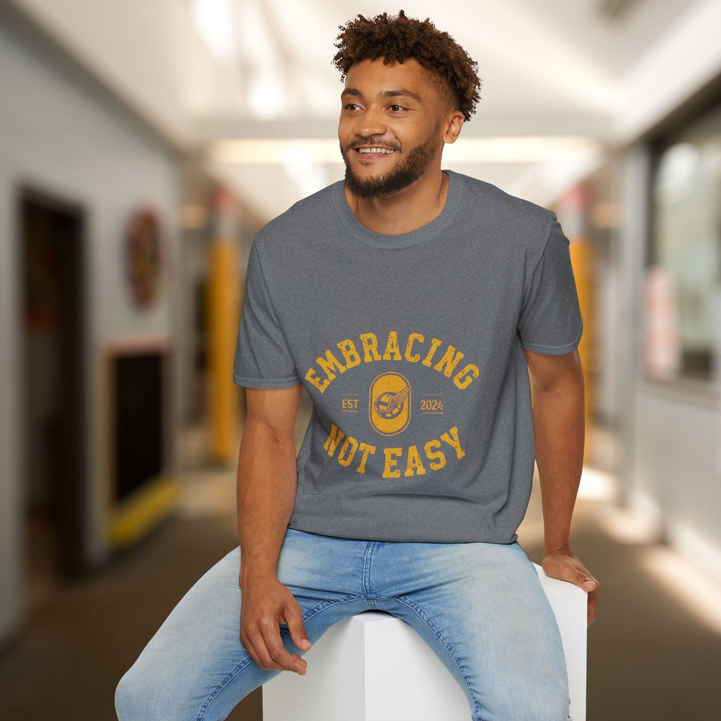 Embracing Not Easy Vintage Softstyle T-Shirt Unisex