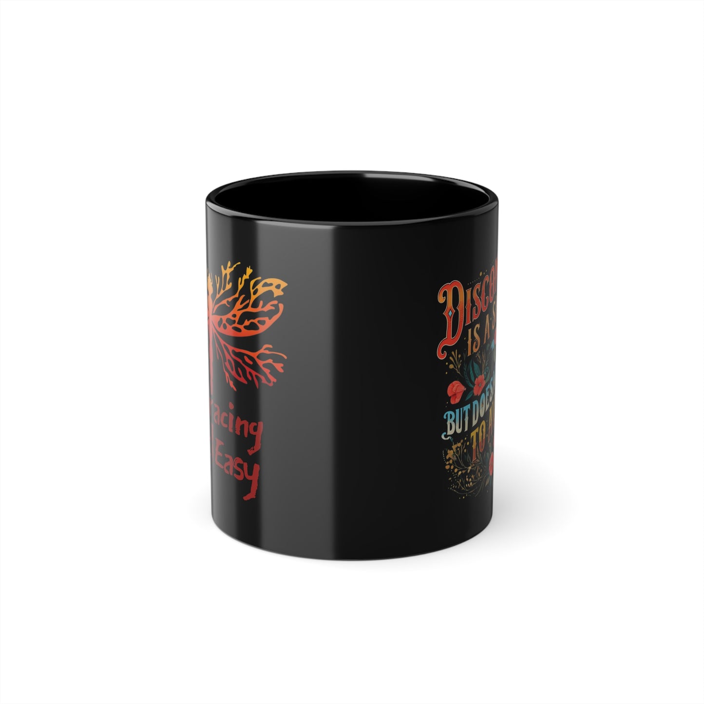 Discomfort Black Coffee Cup, 11oz