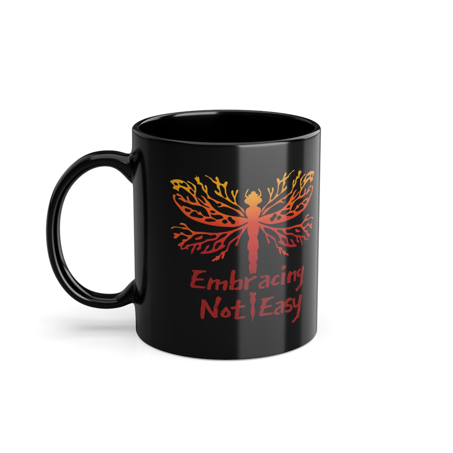 Discomfort Black Coffee Cup, 11oz