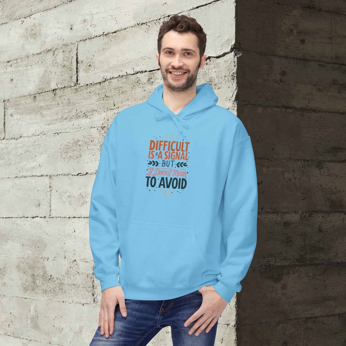 ENE Difficult Softstyle Fleece Hoodie