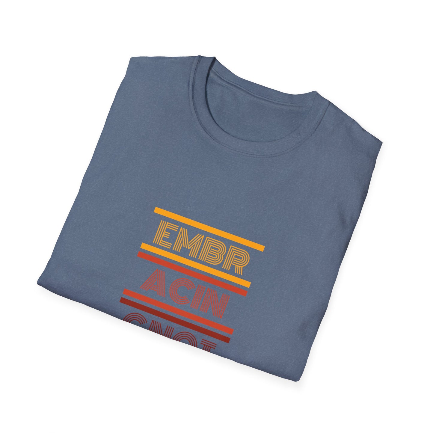 'ENE' Welcome the Challenge Retro Design - Unisex Softstyle T-Shirt -