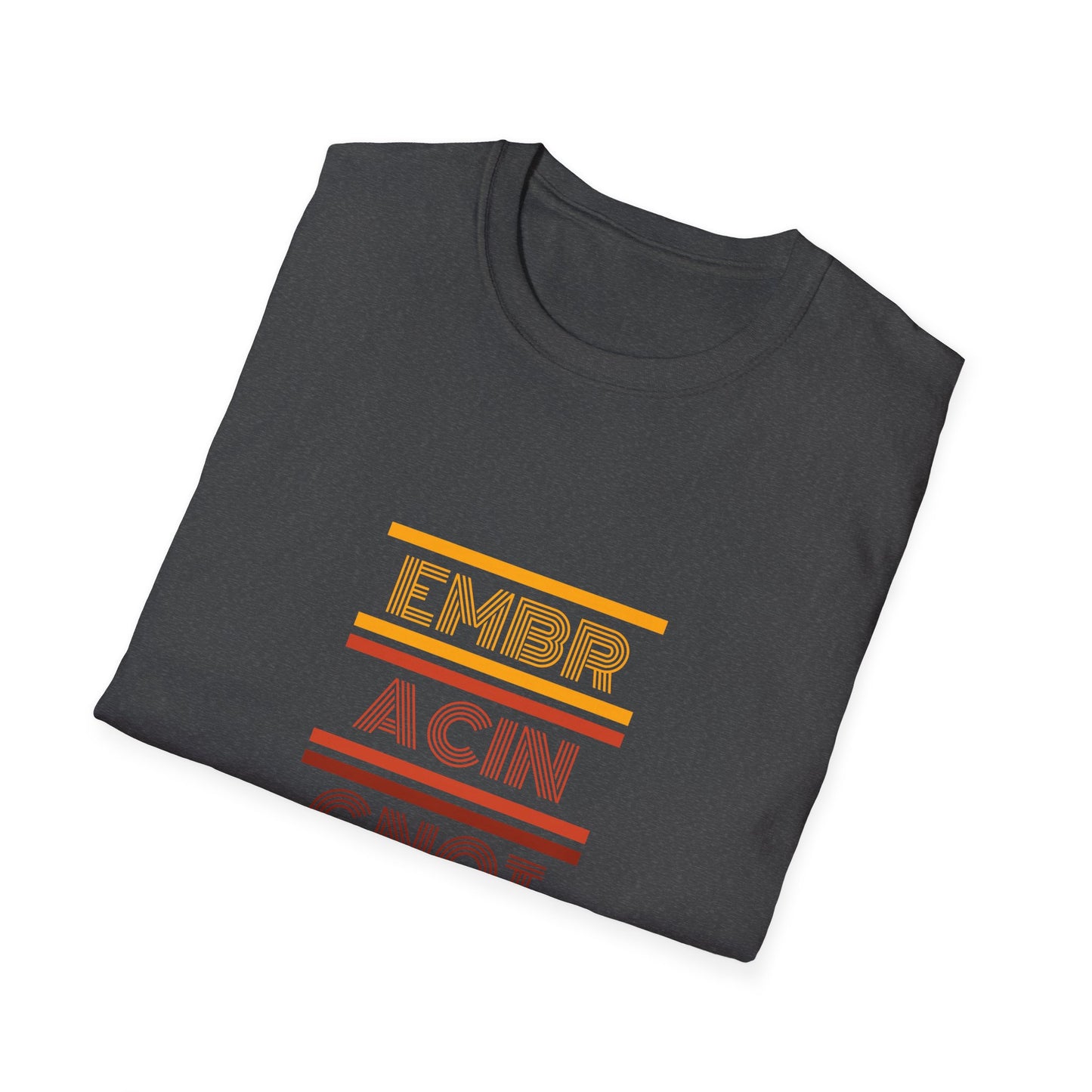 'ENE' Welcome the Challenge Retro Design - Unisex Softstyle T-Shirt -