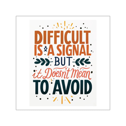 ENE Difficult Vinyl Stickers