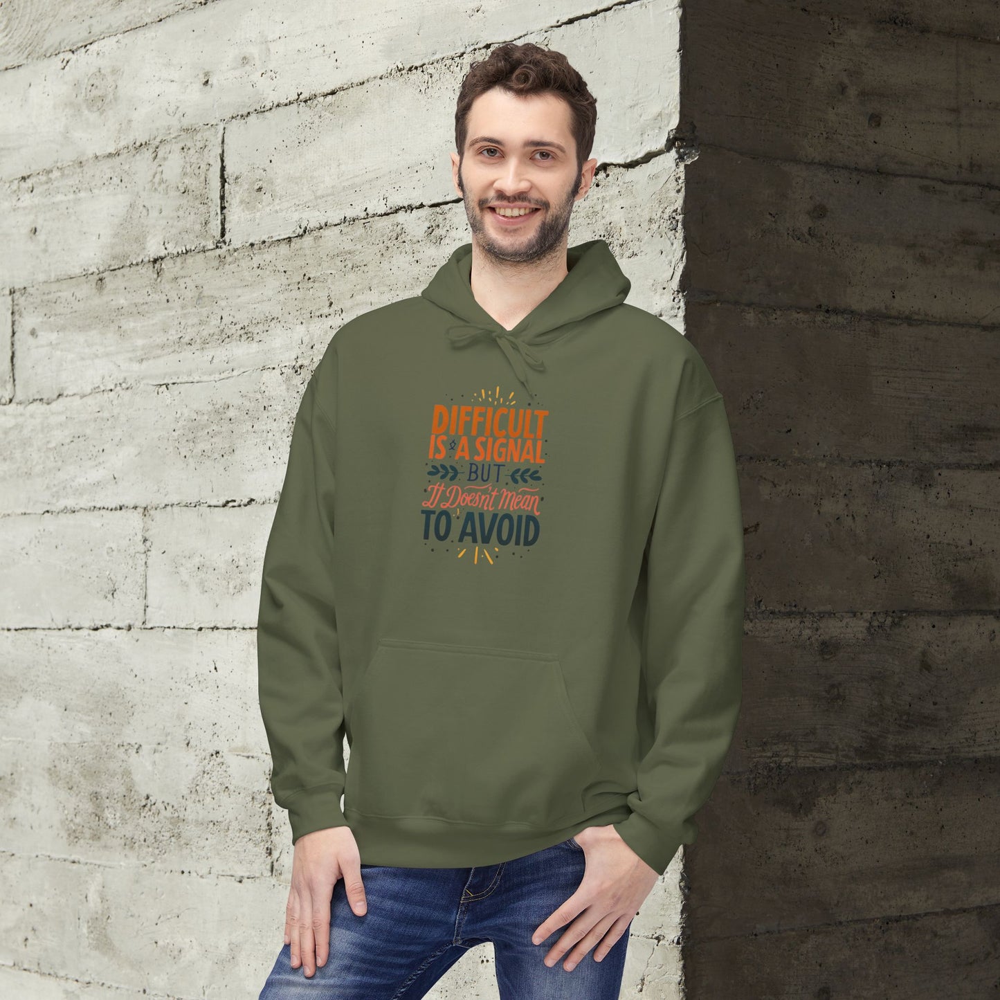 ENE Difficult Softstyle Fleece Hoodie