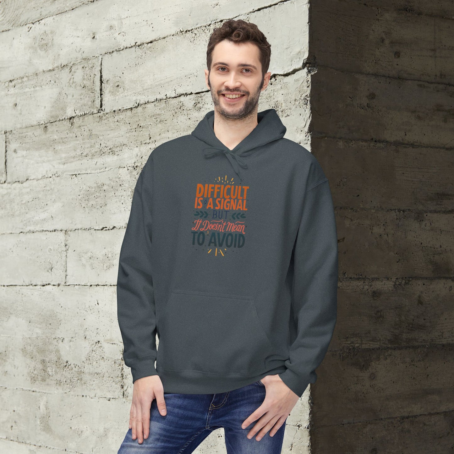 ENE Difficult Softstyle Fleece Hoodie
