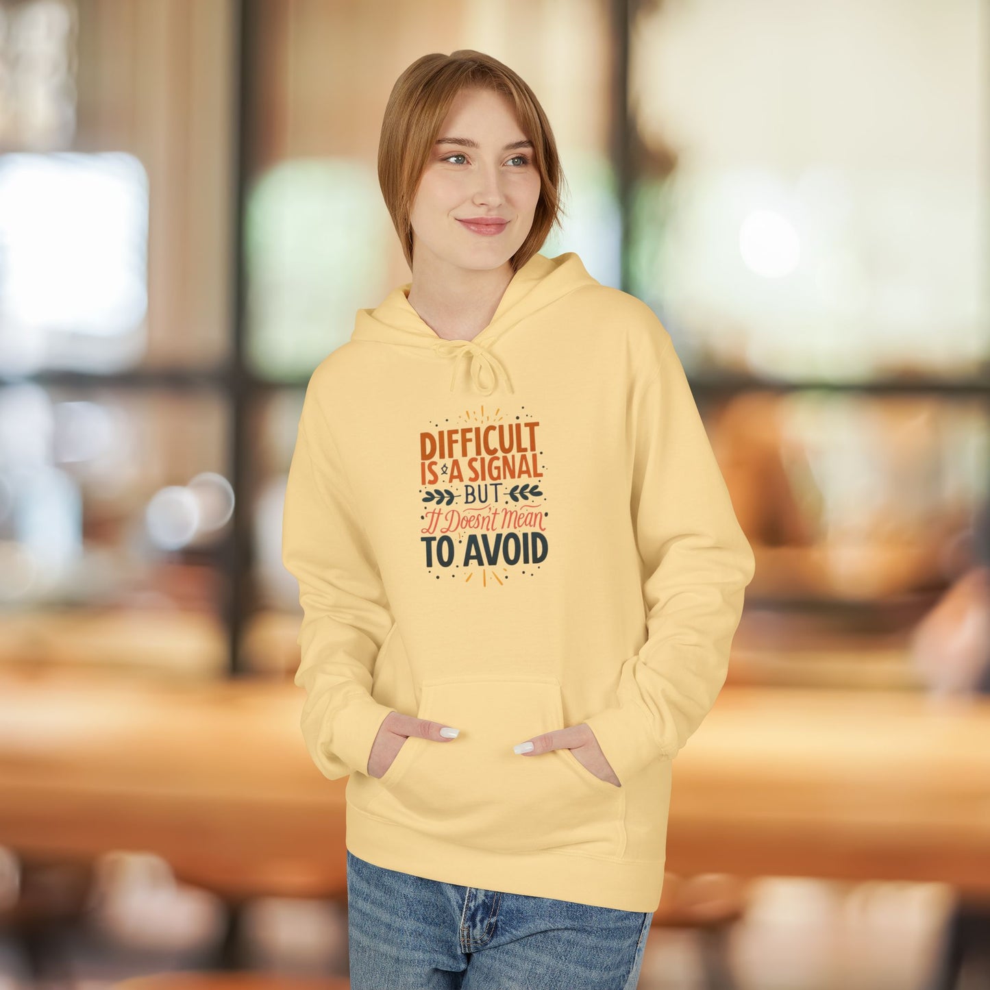 ENE Difficult Softstyle Fleece Hoodie