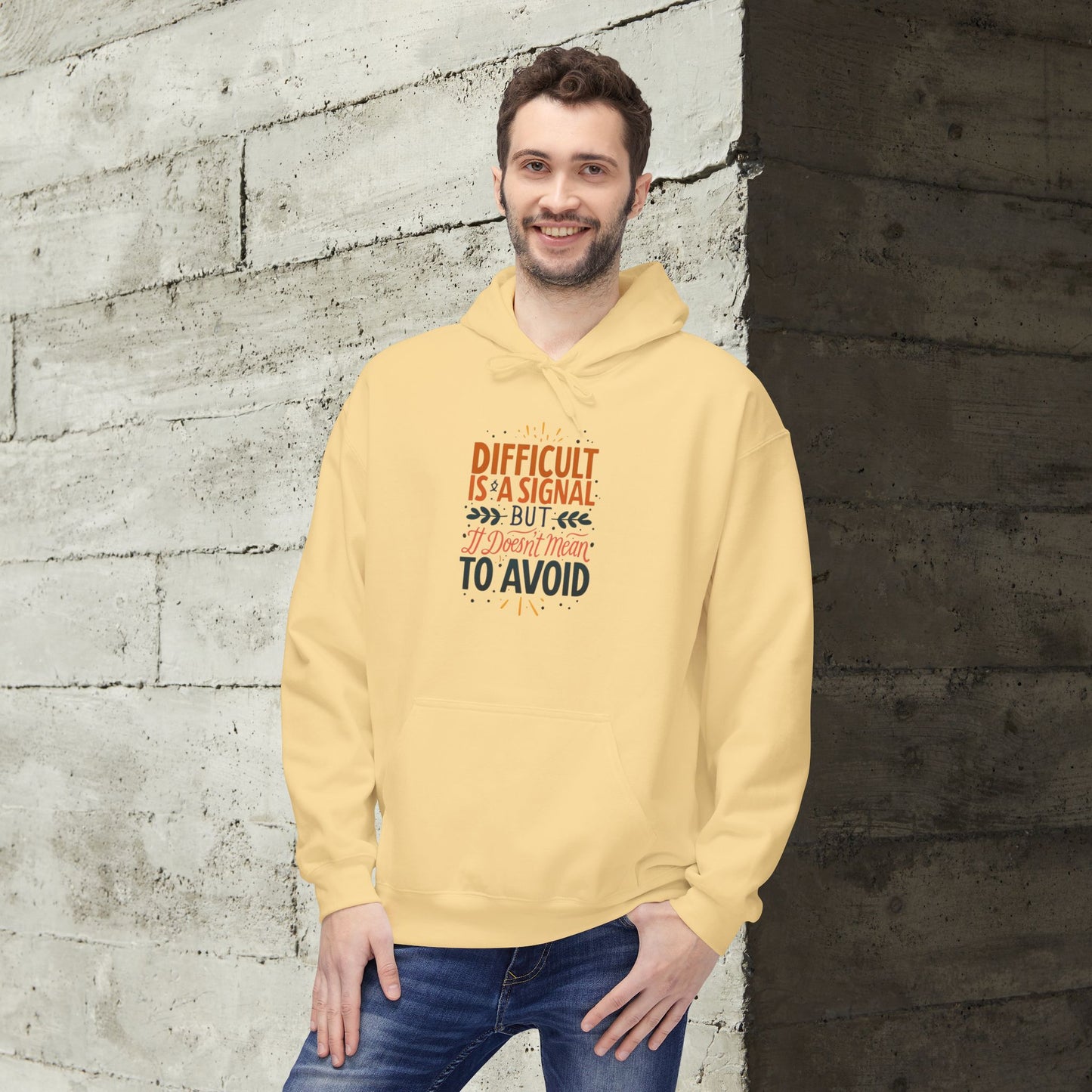ENE Difficult Softstyle Fleece Hoodie