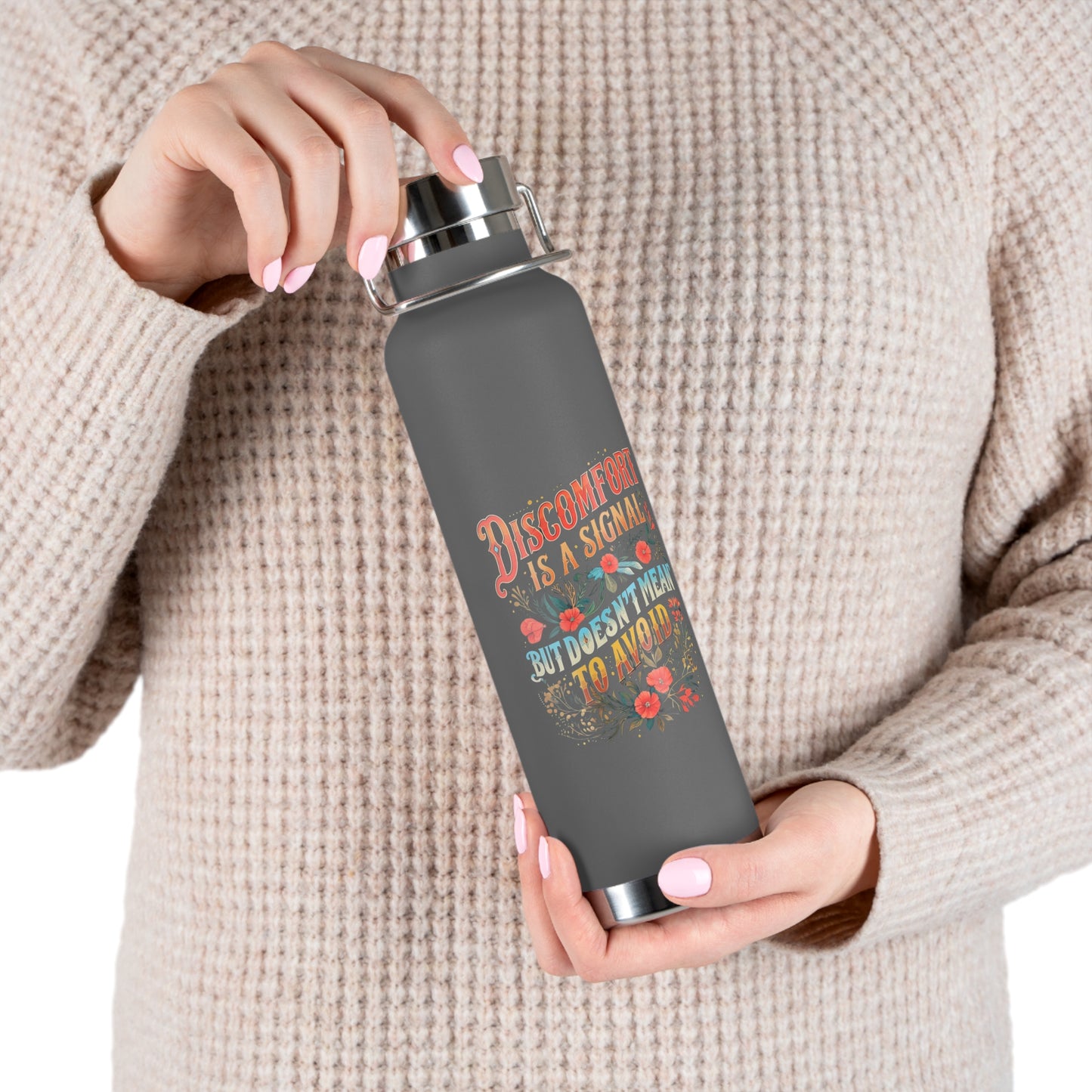 ENE Discomfort Water Bottle, 22oz