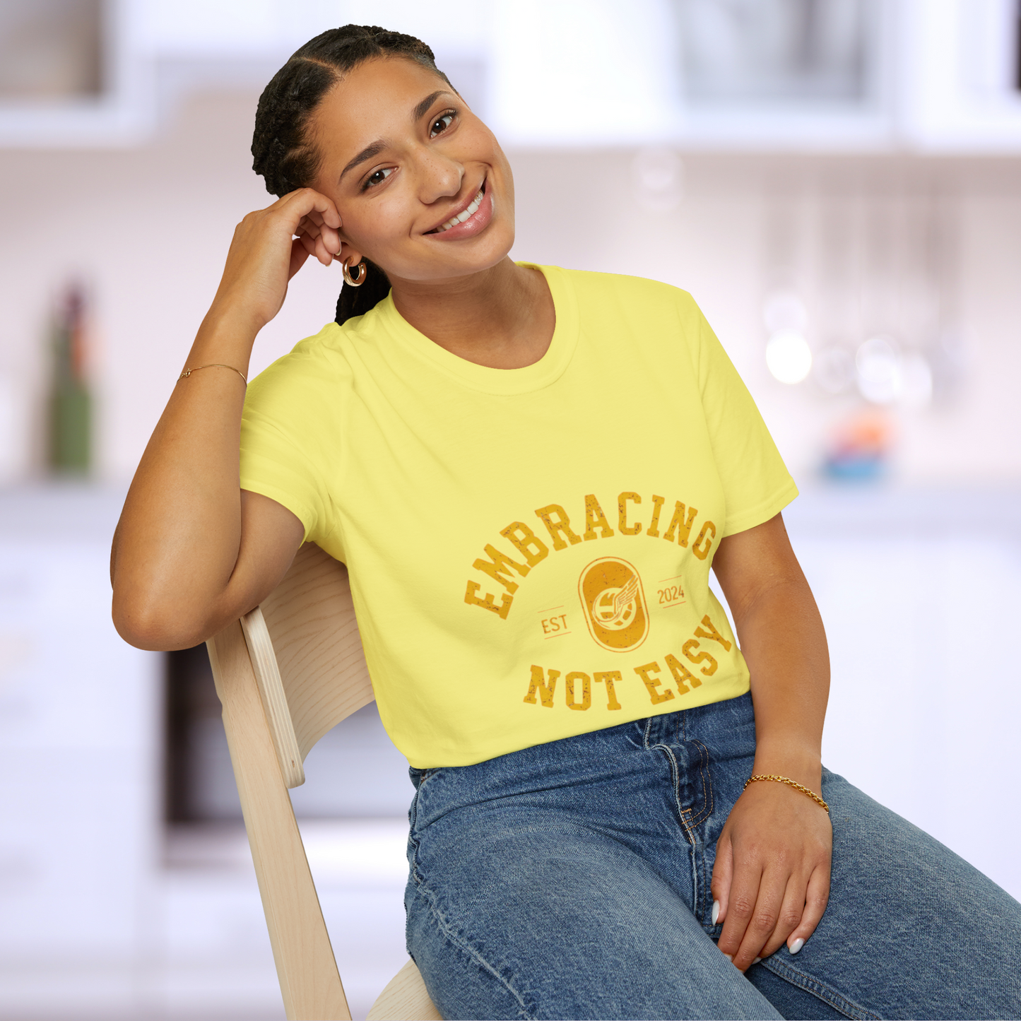 Embracing Not Easy Vintage Softstyle T-Shirt Unisex