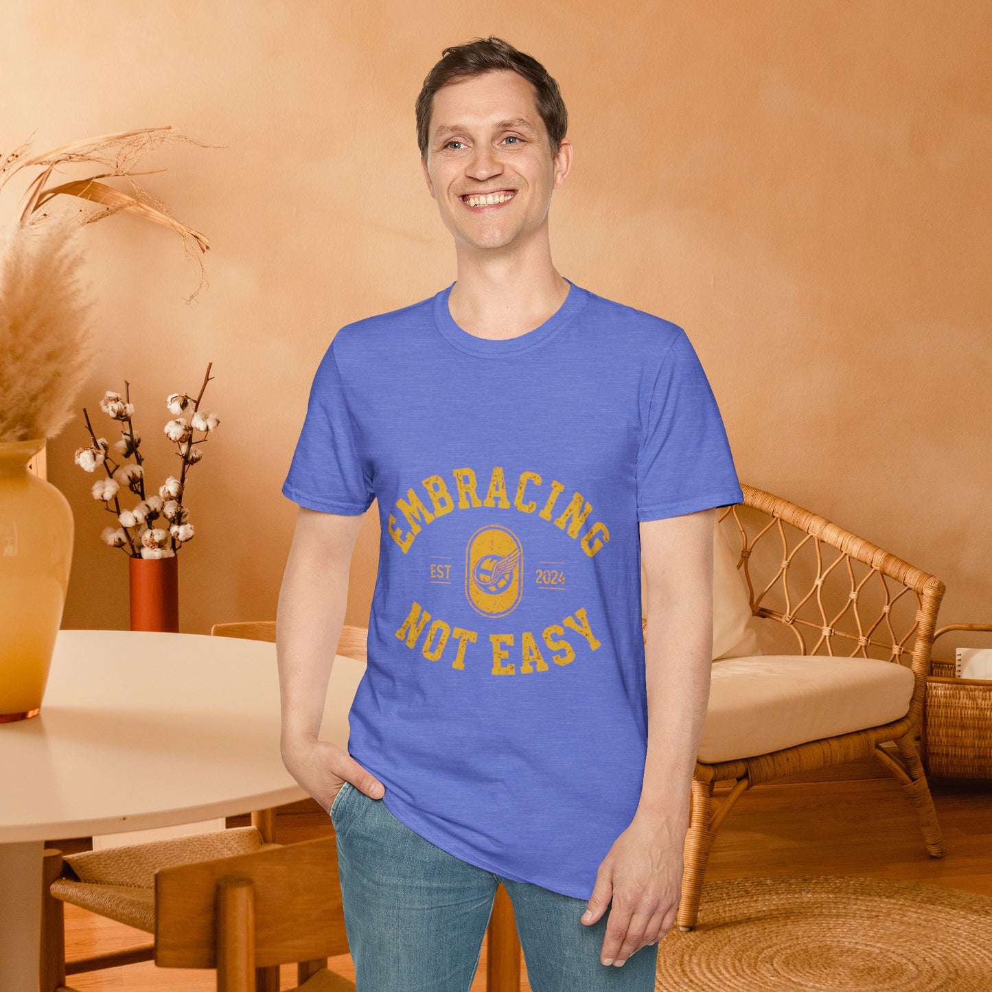 Embracing Not Easy Vintage Softstyle T-Shirt Unisex