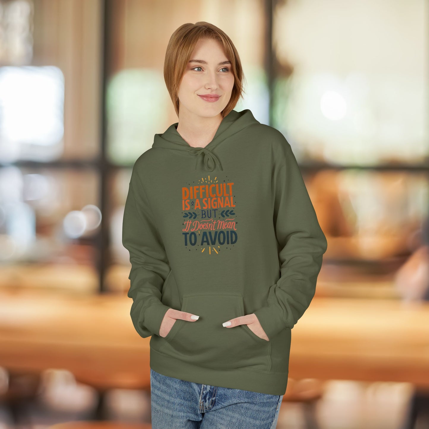 ENE Difficult Softstyle Fleece Hoodie