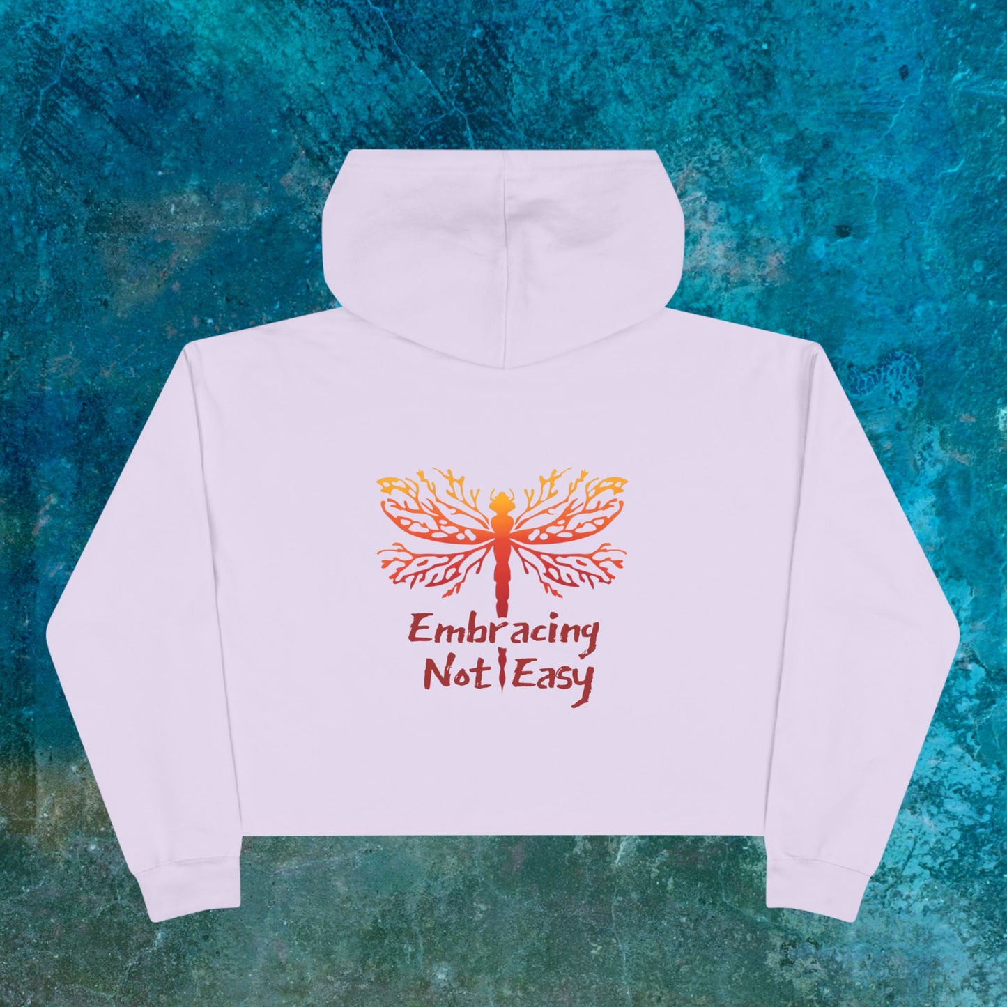 Difficult Quote Crop Hoodie